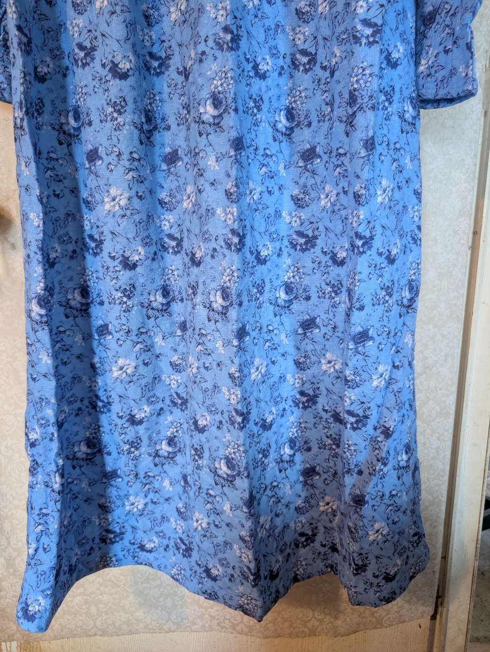 Cozee Corner Sz.XLP 100% Cotton Nightgown Blue - Picture 4 of 16